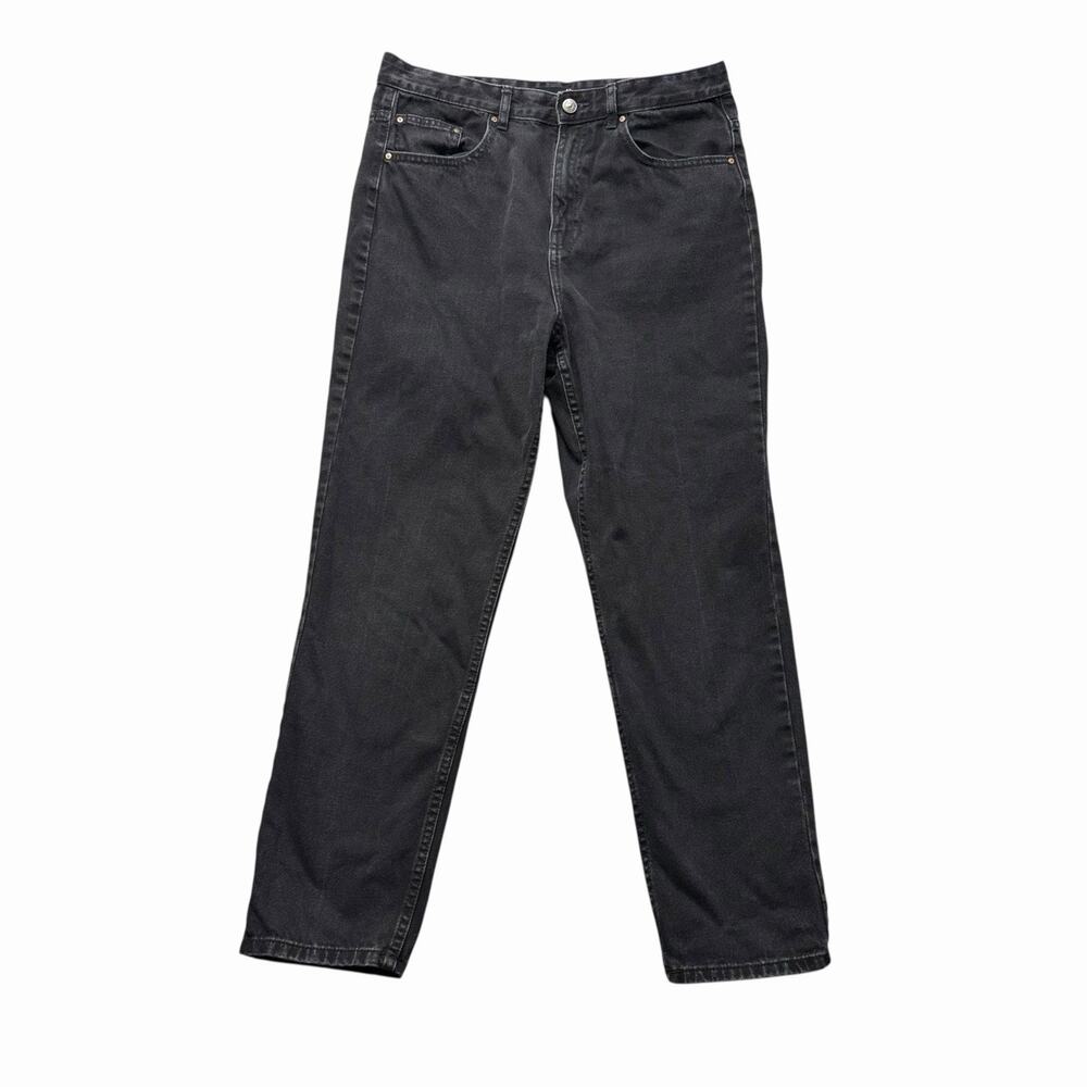 Sinsay Mom Fit Jeans Black Women’s US Sz 10 High Rise Straight Leg